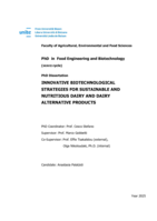 Innovative biotechnological strategies for sustainable and nutritious dairy and dairy alternative products