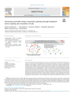Advancing renewable energy community planning through integrated sector-coupling and economies of scale