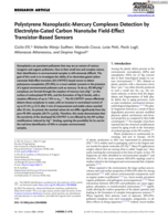 Polystyrene Nanoplastic-Mercury Complexes Detection byElectrolyte-Gated Carbon Nanotube Field-EﬀectTransistor-Based Sensors