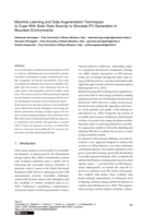 Machine Learning and Data Augmentation Techniques to Cope With Solar Data Scarcity to Simulate PV Generation in Mountain Environments