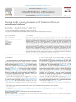 Assessing circular economy at company level: Comparison of tools and methodological challenges
