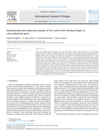 Experimental and numerical analysis of low-cycle tooth bending fatigue in case-carburized gears
