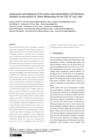Assessment and Mapping of the Urban Heat Island Effect: A Preliminary Analysis on the Impact on Urban Morphology for the City of Turin, Italy