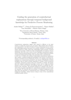 Guiding the generation of counterfactual explanations through temporal background knowledge for predictive process monitoring