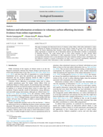 Salience and information avoidance in voluntary carbon offsetting decisions: Evidence from online experiments