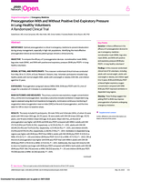 Preoxygenation with and without PEEP in normal-weight adult, obese and pediatric volunteers: A Randomized Crossover Clinical Trial