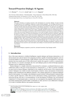 Toward Proactive Dialogic AI Agents