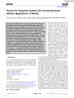 Passive Ice Protection Systems for Unmanned Aerial Vehicles Applications: A Review