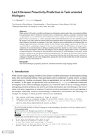 Last Utterance Proactivity Prediction in Task-oriented Dialogues