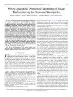 Mixed Analytical-Numerical Modeling of Radar Backscattering for Seasonal Snowpacks