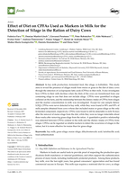 Effect of Diet on CPFAs Used as Markers in Milk for the Detection of Silage in the Ration of Dairy Cows