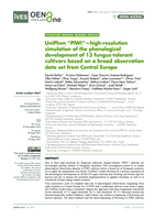 UniPhen “PIWI”—high_resolution simulation of the phenological development of 13 fungus_tolerant cultivars based on a broad observation data set from Central Europe