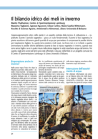 Il bilancio idrico dei meli in inverno