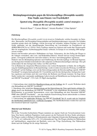 Bekämpfungsstrategien gegen die Kirschessigfliege (Drosophila suzukii): Eine Studie zum Einsatz von Fruchtkalk®