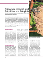 Prüfung von chemisch-synthetischen Botrytiziden und Biologicals im Weinbau