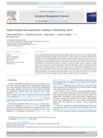 Digital mergers and acquisitions: Creating or destructing value?