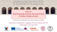 “Like us”: Teaching pride, shame, and authenticity in Italian middle schools