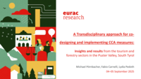 A Transdisciplinary approach for co-designing and implementing CCA measures: Insights and results from the tourism and forestry sectors in the Puster Valley, South Tyrol