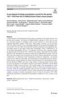 A new dataset of Italian precipitation records for the period 1921–1950 from the Cli-DaRe@School citizen science project