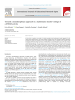 Towards a transdisciplinary approach in a mathematics teacher’s design of a STEAM activity