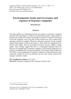 Environmental, Social, and Governance and expenses of insurance companies