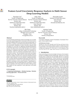 Feature-Level Uncertainty Response Analysis in Multi-Sensor Deep Learning Models