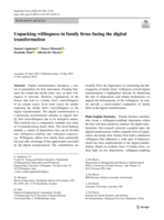 Unpacking willingness in&nbsp;family firms facing the&nbsp;digital transformation