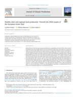 Healthy diets and regional food production: Towards the 2030 targets of the European Green Deal