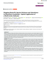 Mapping Butterfly Species Richness and Abundance in Mountain Grasslands—Spatial Application of a Biodiversity Indicator