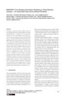 BIM2FEM: From Building Information Modelling to Finite Element Analysis: An Automated Open Source-Based Workflow