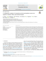 A comparative analysis of ecosystem services perceptions across two regions in Eastern Africa and Central Europe