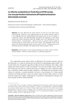 Le riforme scolastiche in Tirolo fino al XVIII secolo, con una particolare attenzione all’implementazione del metodo normale