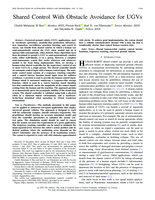 Shared Control With Obstacle Avoidance for UGVs