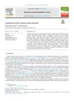 Confidence set for mixture order selection