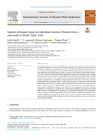 Impacts of hazard maps on individual reaction? Results from a case study in South Tyrol, Italy