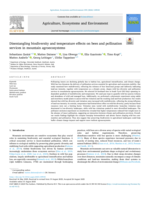 Disentangling biodiversity and temperature effects on bees and pollination services in mountain agroecosystems