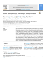 Balancing bats and agriculture: Investigating the effects of agricultural management practices on bat species diversity in mountain ecosystems