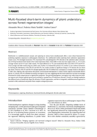 Multi-faceted short-term dynamics of plant understory across forest regeneration stages