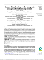 Crack Detection in Powder Compacts using Machine Learning Models