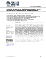 Building virtual forest landscapes to support forest management: the challenge of parameterization