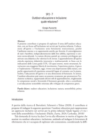 Outdoor educazione e inclusione: quale relazione?