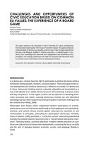 Challenges and Opportunities of Civic Education Based on Common EU Values: The Experience of a Board Game