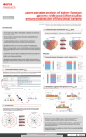 Latent variable analysis of kidney function genome-wide association studies enhances detection of functional variants