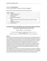 Synergy between LCA and AMC for more science-based informed decisions: a case study in agrifood mountain value chains