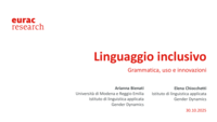 Linguaggio inclusivo: grammatica, uso e innovazioni