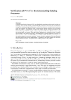 Verification of Prev-Free Communicating Datalog Programs
