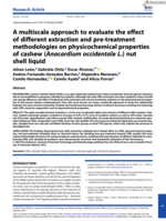 A multiscale approach to evaluate the effectof different extraction and pre-treatmentmethodologies on physicochemical propertiesof cashew (Anacardium occidentale L.) nutshell liquid
