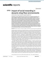 Impact of social rewarding in dynamic shop floor environments