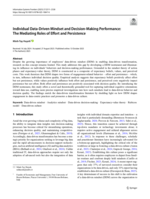 Individual Data-Driven Mindset and Decision-Making Performance: The Mediating Roles of Effort and Persistence