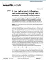 A New Hybrid Block Collocation Method for Solving Elliptic PDEs